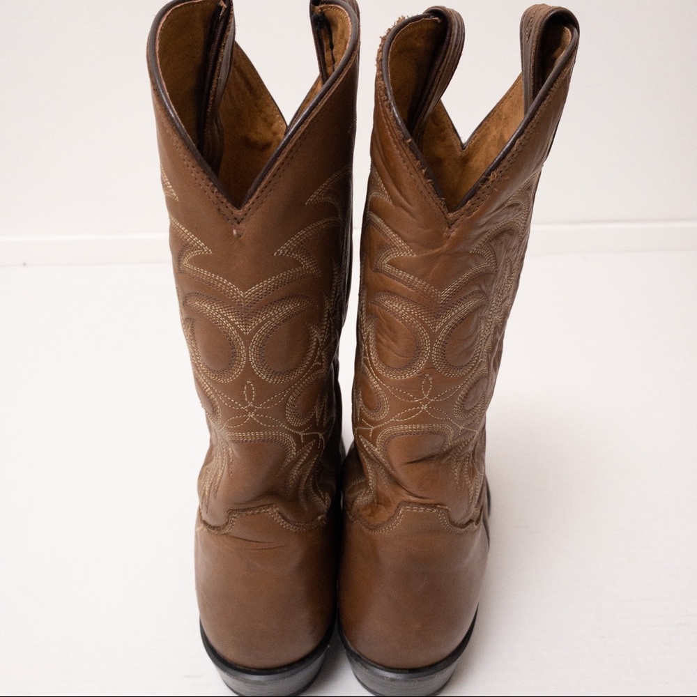 TONY LAMA Men’s Stallion 7901 Cowboy Boots Brown Size 11.5 - Picture 9 of 15